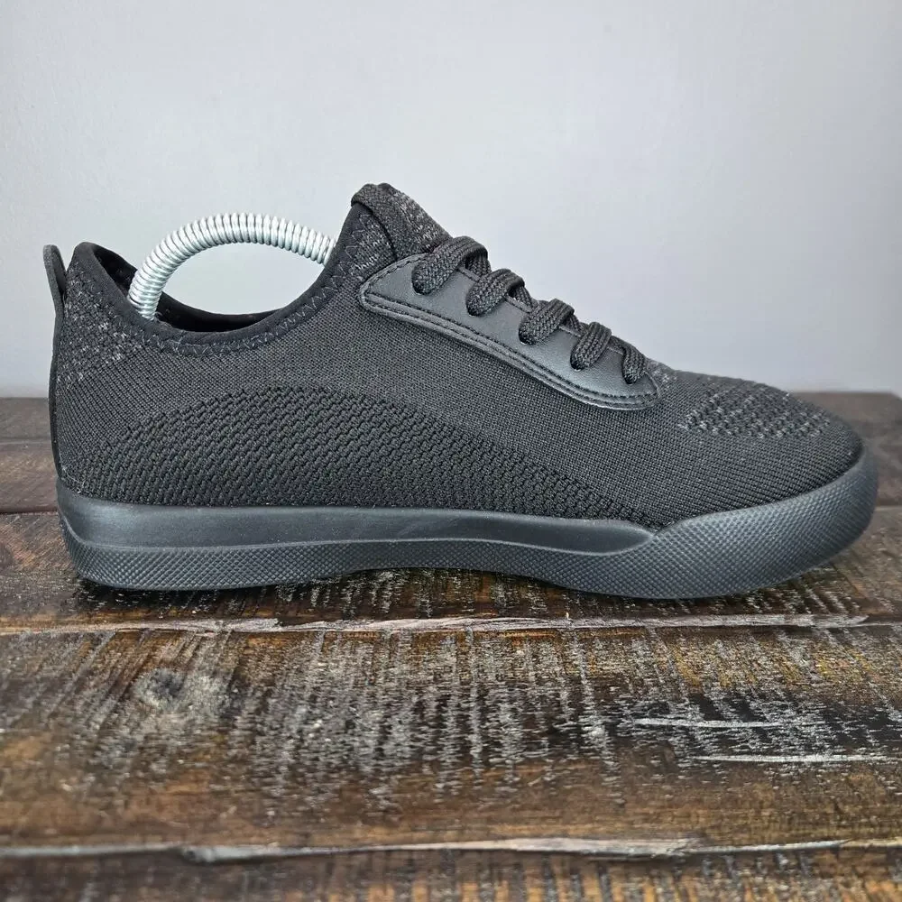 Vessi Weekend 1.5 Sneaker Womens Size 7 Waterproof Shoes Asphalt Black Black